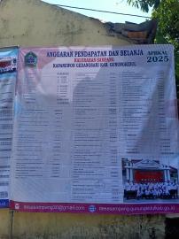 Pemasangan Baliho APBDes 2025